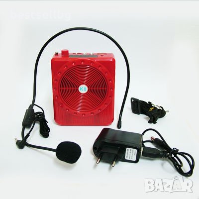 Високоговорител микрофон усилвател радио USB радиоприемник мегафон за екскурзоводство речи митинги, снимка 1