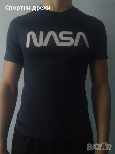 Памучна тениска NASA от H&M (S) в много добро състояние, снимка 1