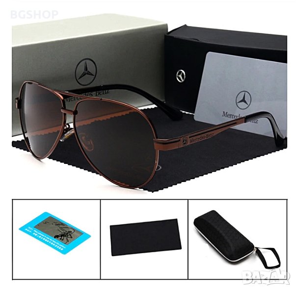 Слънчеви очила - Mercedes Benz - Brown, снимка 1