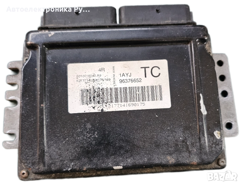 компютър CHEVROLET KALOS ECU / S010016040 A9 / 96376652 / 1AYJ, снимка 1