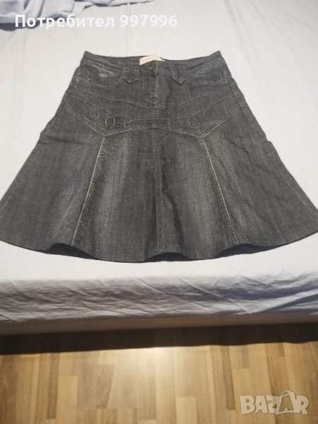 дънкова пола - Л размер, снимка 1