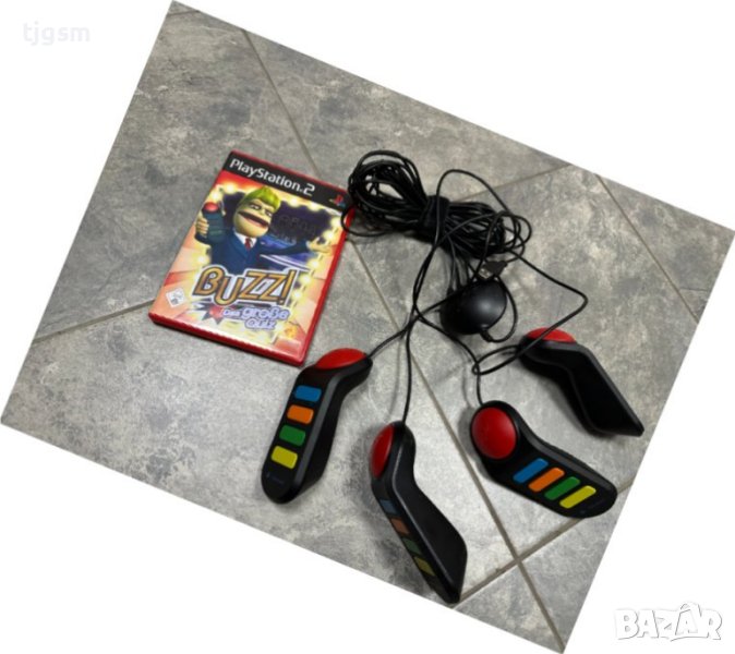 Buzzer Controllers  Sony PlayStation2 + Игра PlayStation 2 PS2 ПС2, снимка 1