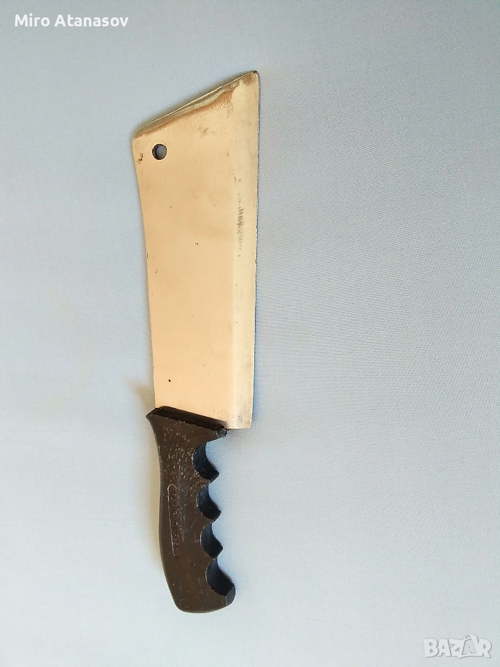 Български сатър МЗ Хан Тервел неръжд., снимка 1