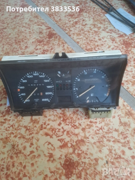 2буксов скоростомер със обортомер/ километражен уред за VW Golf / Jetta mk2 Бензин, снимка 1