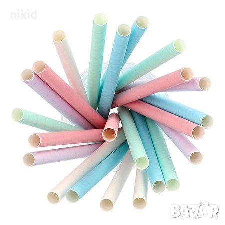 Устойчиви Bubble tea сламки широки подходящи за опори подпори на торта торти на етажи, снимка 1