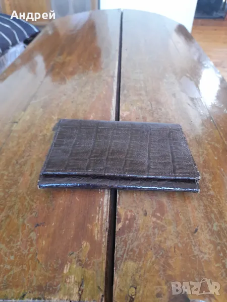 Стар кожен портфейл #3, снимка 1