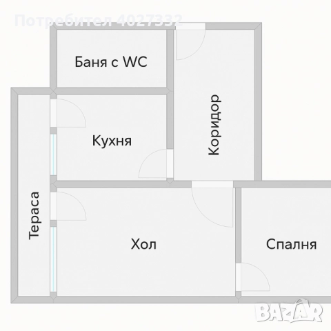 Двустаен апартамент с голям остъклен балкон до парк „Герена", ж.к. „Сухата река" - от собственик, снимка 16 - Апартаменти - 52471300