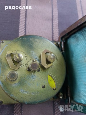 Швейцарски туристически будилник UTI SWIZA , снимка 3 - Антикварни и старинни предмети - 29406338
