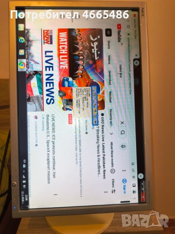 Монитор LSD NEC MultiSync EA221WMe , 22, снимка 2 - Монитори - 53067735