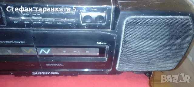 Двукасетачен касетофон със радио тунер , снимка 5 - Радиокасетофони, транзистори - 54094529