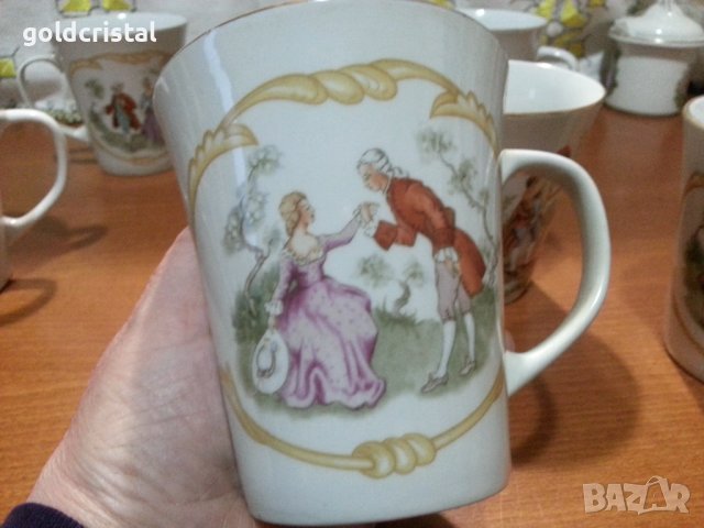 Полски порцелан големи чаши за чай, снимка 5 - Антикварни и старинни предмети - 38642370