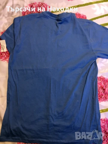 Мъжка тениска RVCA Blue Skull размер М, снимка 2 - Тениски - 50905417