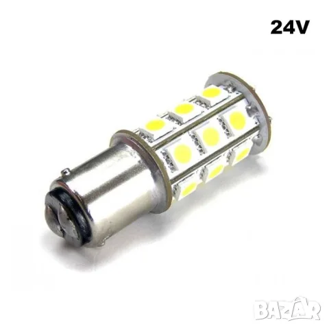 LED крушки BAY15D 24V 2 броя