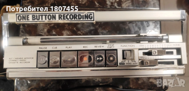 JVC RC-S1S Радиокасетофон моно , снимка 4 - Радиокасетофони, транзистори - 54335449