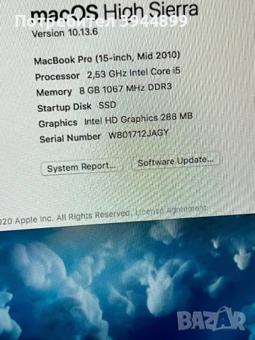 MacBook pro 15 2010, снимка 3 - Лаптопи за дома - 47833387