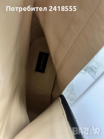 Боти Pinko от текстил и естествена кожа, снимка 6 - Дамски боти - 51870239