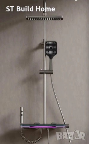 Луксозен Пиано Душ с Амбиентно Осветление, снимка 3 - Душове - 51646123