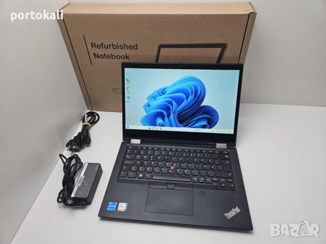 +Гаранция! Тъч! 2в1 Лаптоп Таблет Lenovo L13 Yoga Gen 2 Intel Core i5-1135G7 / 8GB RAM / 256GB SSD, снимка 2 - Лаптопи за работа - 52534905