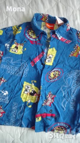 Панталонки и риза със Спондж Боб , снимка 2 - Детски комплекти - 34006339