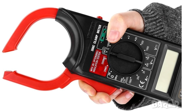 Цифров мултимер с амперклещи и дисплей  