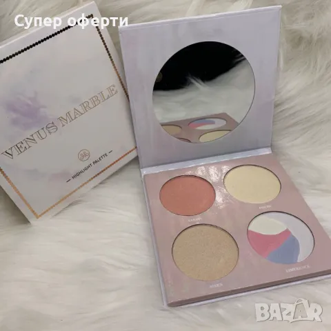 Палитра хайлайтъри с огледалце