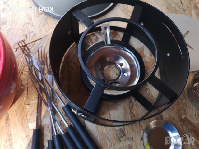 MÄSER 931893 Комплект за фондю за 6 души, Пълен комплект от 11 части за фондю в швейцарски стил, снимка 5 - Съдове за готвене - 40124593