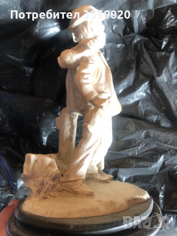 продавам стара керамична фигура Лаурел и Харди, снимка 3 - Антикварни и старинни предмети - 37090749