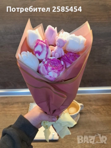 Букети от соеви свещи с разнообразни аромати💐, снимка 9 - Романтични подаръци - 53303807