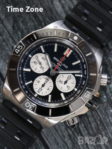 Breitling Chronomat B01 Chronograph 42mm Black Dial Black Bezel PVD Различни Варианти, снимка 2 - Мъжки - 54047954