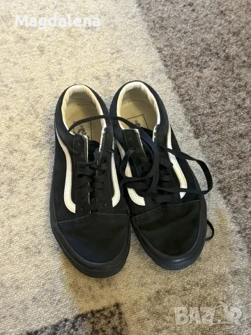 Кецове Vans велурени и зелени на цветя, снимка 2 - Кецове - 55952625