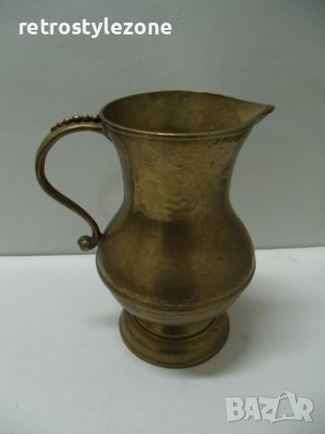 № 6777 стара метална / бронзова кана   , снимка 3 - Други ценни предмети - 39410708