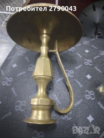 Стар бронзов свещник , снимка 5 - Антикварни и старинни предмети - 38792655