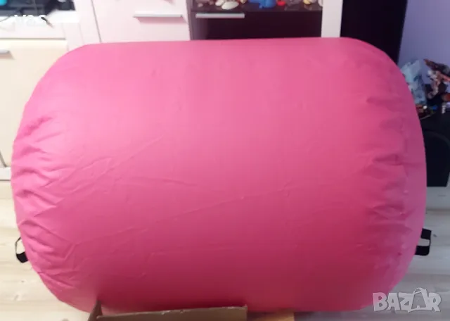 Надуваема ролка за гимнастика 60/75/90 см с електрическа въздушна помпа за тренировки/йога/салто , снимка 10 - Фитнес уреди - 49226937