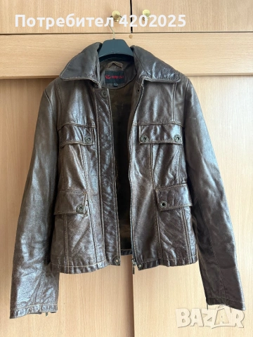 Уникално кожено яке Guess 100% естествена кожа, снимка 3 - Якета - 54272689