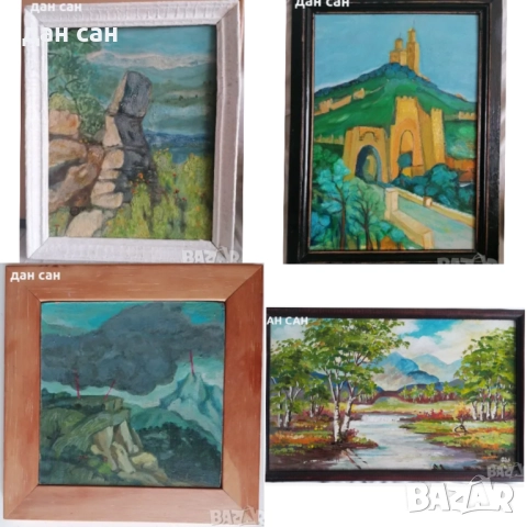 картини масло пейзажи екслибрис маркиран