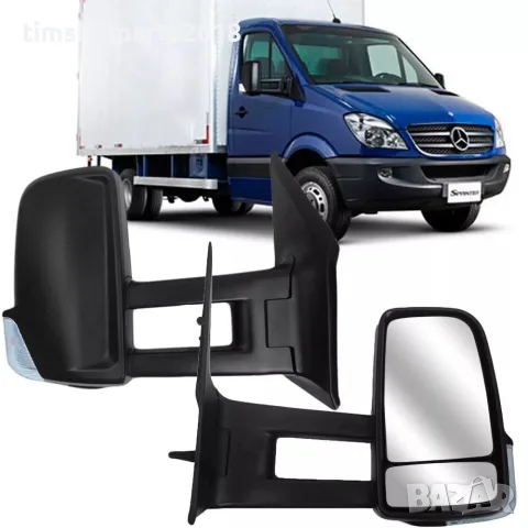 Огледало Дълго рамо ръчно за Mercedes Sprinter 906, VW Crafter след 2006г - Пасажерска страна