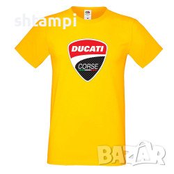 Мъжка Тениска Ducati Corse Мотору,състезание, Писта,Дукати, снимка 2 - Тениски - 36998778