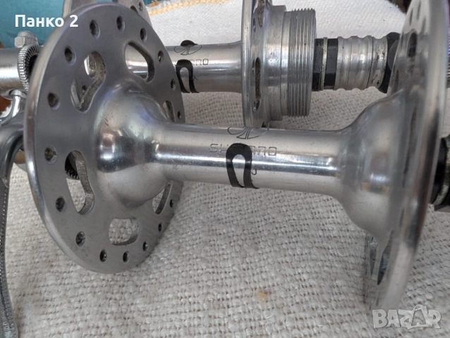 Ретро Шосейни Главини Широк Фланец Shimano 600, снимка 2 - Части за велосипеди - 52055117