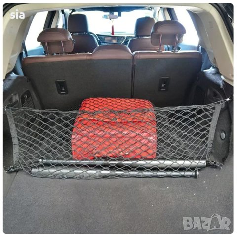 Мрежа за багажник, 125*30СМ, с 4 адаптора и куки , снимка 4 - Аксесоари и консумативи - 42903641