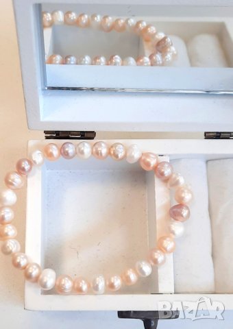 Колие с разноцветни, естествени перли със сертификат, снимка 4 - Колиета, медальони, синджири - 28083502