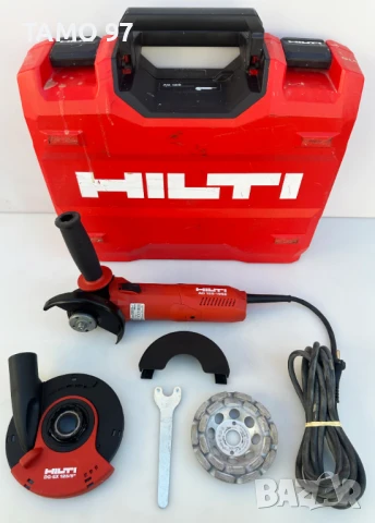 Hilti AG 125-19 SE - Мощен ъглошлайф 1900W с потенциометър и приставка за шлайфане, снимка 1