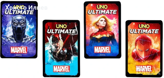 Карти за игра UNO Ultimate MARVEL Mattel Оригинални Уно, снимка 3 - Карти за игра - 51164502