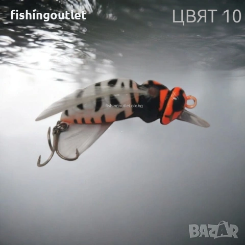 Убийствено ефективен воблер оса ( пчела ) Okinwa . 10 цвята. 2.5гр 3.5см, снимка 12 - Стръв и захранки - 53028213