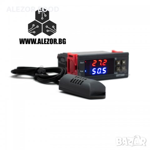 Влагорегулатор И Терморегулатор, 250VAC, Изход Релен NO 10А/250VAC, Влаготерморегулатор,  20200170, снимка 4 - Друга електроника - 31029502