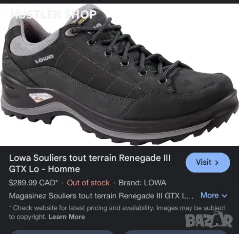 Туристически обувки LOWA RENEGADE GORE-TEX.Номер 42, снимка 9 - Мъжки боти - 48396612