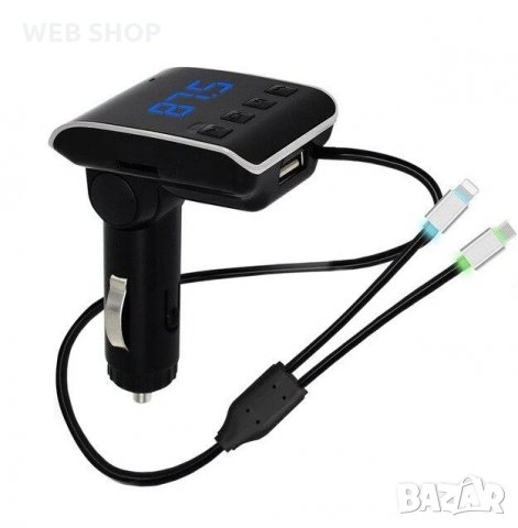 Bluetooth 2 в 1 трансмитер Q10, снимка 4 - Аксесоари и консумативи - 31849308
