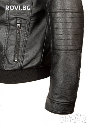 Мъжко кожено яке -3245, снимка 4 - Якета - 30000385
