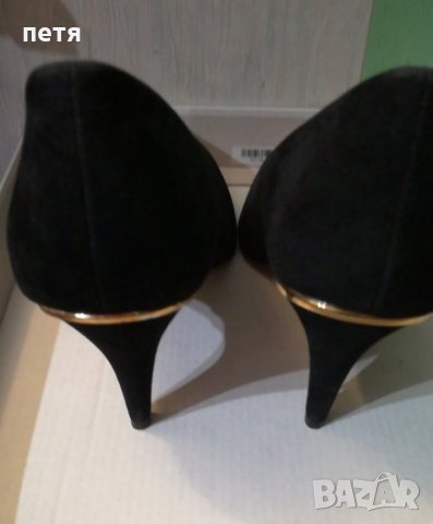 високи обувки велур, снимка 3 - Дамски елегантни обувки - 35013255