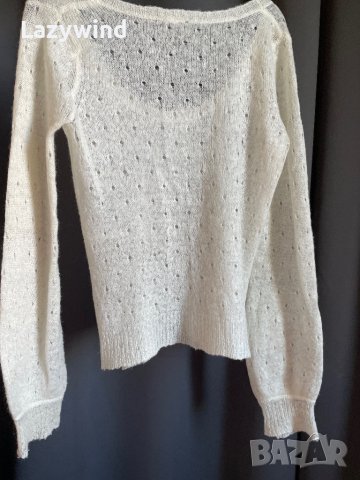 Пуловер с вълна и мохер, снимка 3 - Блузи с дълъг ръкав и пуловери - 40505801