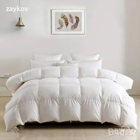 DWR Пухена завивка 200 x 200 см, целогодишна завивка с гъши пух и пера, снимка 1